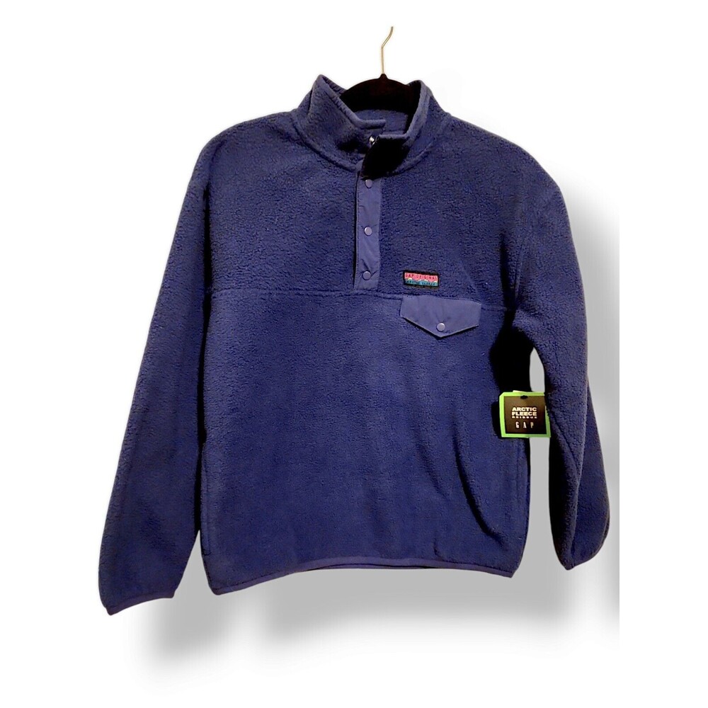 Gap Sweater Youth XL (12) Blue Arctic Fleece Pullover Fleece Kids Boys Outerwear